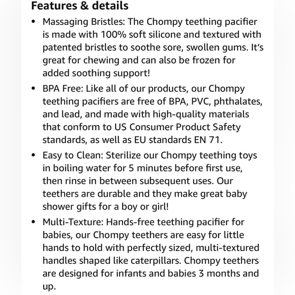 New RaZbaby Chompy Teether set - Picture 5 of 8